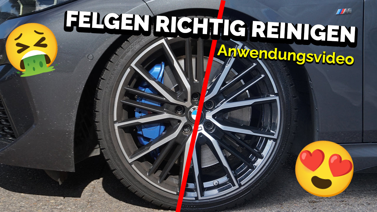 Autofelgen komplett reinigen und pflegen