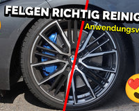 Autofelgen komplett reinigen und pflegen