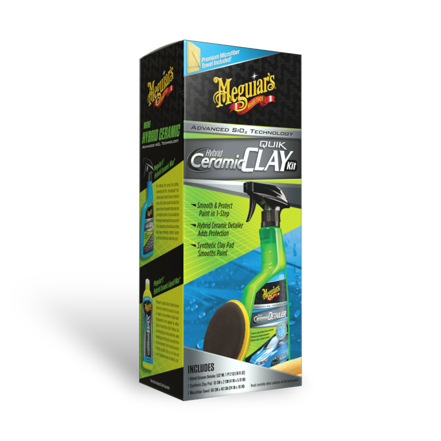 Meguiars Hybrid Ceramic Clay Kit Keramikpflege-Set