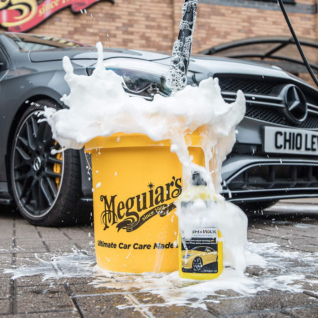 Meguiars Grit Guard Wascheimer gelb mit Wascheimereinsatz 18,9 Liter