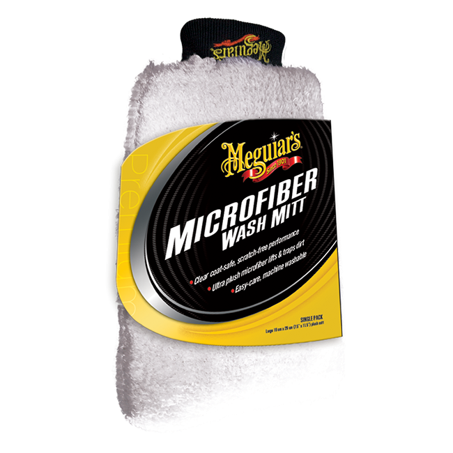 Meguiars Super Thick Microfibre Wash Mitt Waschhandschuh 19x29cm